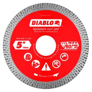 Diablo 5 in. D X 7/8 in. Diamond Continuous Rim Masonry Cut-Off Disc