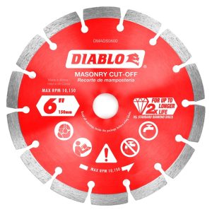 Diablo 6 in. D X 7/8 in. Diamond Segmented Masonry Cut-Off Disc
