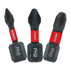 Diablo Phillips 1 in. L Drive Bit Set Black Oxide 3 pc