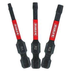Diablo Square 2 in. L SQ Variety Drive Bit Set Black Oxide 3 pc
