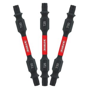 Diablo Torx 2-1/2 in. L Double-Ended Screwdriver Bit Set Black Oxide 3 pc