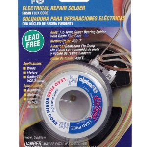 Alpha Fry 3 oz Lead-Free Rosin Core Solder Wire 0.062 in. D Tin/Copper/Silver 1 pc