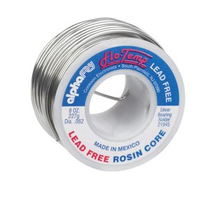 Alpha Fry 8 oz Lead-Free Rosin Core Solder Wire 0.062 in. D Silver Bearing 1 pc