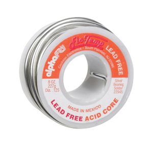 Alpha Fry 8 oz Lead-Free Acid Core Wire Solder 0.125 in. D Silver Bearing 1 pc