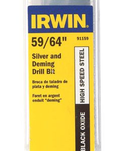 Irwin 59/64 in. X 6 in. L High Speed Steel Drill Bit 1 pc