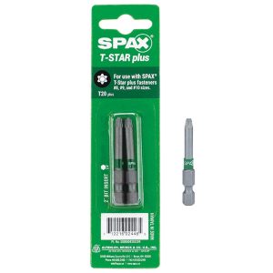 Spax T-Star Plus T20 X 2 in. L Driver Bit Steel 2 pk