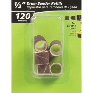 Gator 0.5 in. D X 1/2 in. L Aluminum Oxide Abrasive Sleeve Refill 120 Grit Fine 6 pc