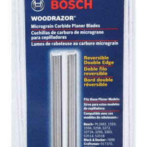 Bosch 3-1/4 in. L X 0.125 in. W Tungsten Carbide Planer Blade Double-Edged 2 pk