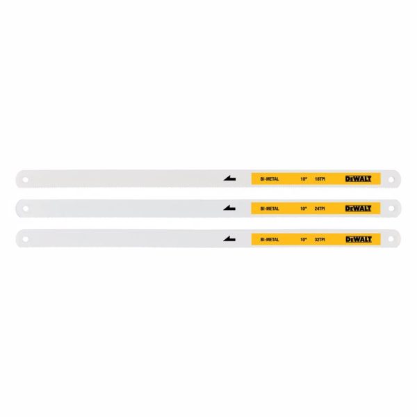 DeWalt 10 in. Bi-Metal Hacksaw Blade Set 3 pk