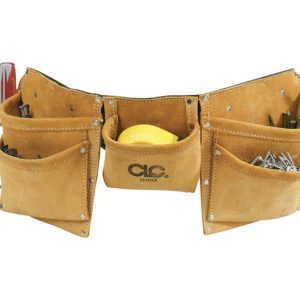 CLC Heavy Duty 8 pocket Leather/Suede Work Apron Tan 1 pk