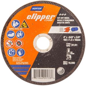 Norton Clipper 4 in. D X 5/8 in. Aluminum Oxide Classic Cut-Off Wheel 1 pk