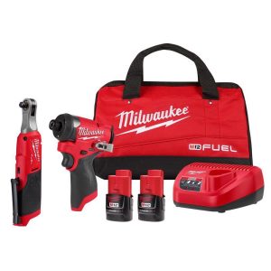 Milwaukee M12 FUEL 12 V 2 amps Cordless Brushless 2 Tool Combo Kit