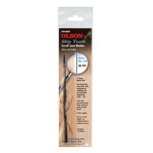Olson 5 in. Carbon Steel Scroll Saw Blade 28 TPI 12 pk