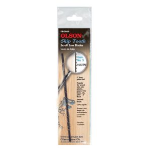 Olson 5 in. Carbon Steel Scroll Saw Blade 11.5 TPI 12 pk