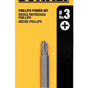 DeWalt Phillips #3 X 2 in. L Power Bit Heat-Treated Steel 1 pc