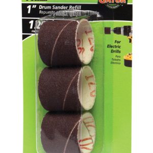 Gator 1 in. D X 1 in. L Aluminum Oxide Abrasive Sleeve Refill 120 Grit Fine 3 pc