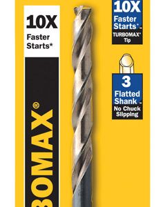 Irwin Turbomax 15/32 in. X 5-3/4 in. L High Speed Steel Drill Bit 1 pc