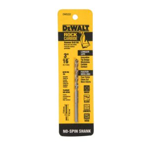 DeWalt 3/16 in. X 3 in. L Carbide Tipped Percussion Drill Bit 1 pc