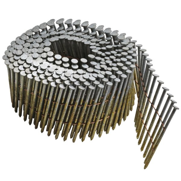 Bostitch 2-3/16 in. 11 Ga. Angled Coil Galvanized Siding Nails 15 deg 3600 pk