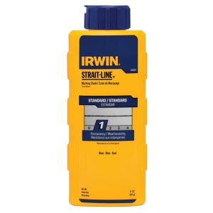 Irwin Strait-Line 8 oz Permanent Marking Chalk Blue 1 pk