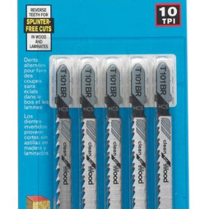 Bosch 4 in. High Carbon Steel T-Shank Jig Saw Blade 10 TPI 5 pk