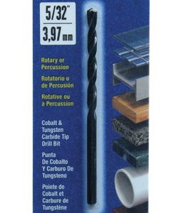 ARTU 5/32 in. X 3-1/8 in. L Tungsten Carbide Tipped Drill Bit 1 pc