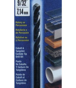 ARTU 9/32 in. X 4-3/8 in. L Tungsten Carbide Tipped Drill Bit 1 pc