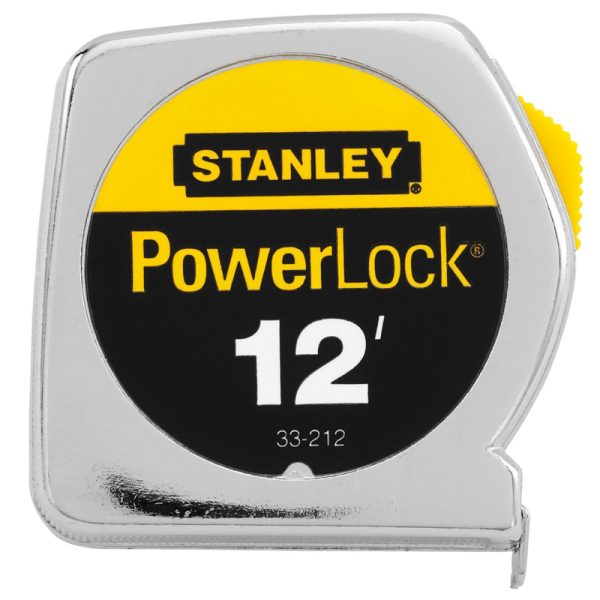 Stanley PowerLock 12 ft. L X 0.5 in. W Tape Measure 1 pk