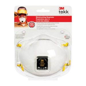 3M N95 Metal Working Disposable Respirator Valved White 1 pc