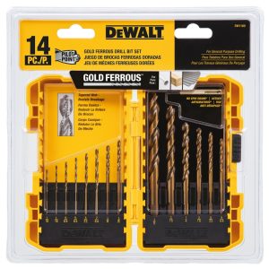 DeWalt High Speed Steel Pilot Point Drill Bit Set 14 pc