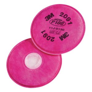 3M P100 Sanding and Lead Paint Removal Particulate Filter 6000&7500 Pink 2 pk