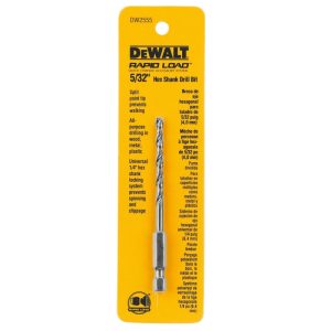 DeWalt Rapid Load 5/32 in. X 3 in. L High Speed Steel Drill Bit 1 pc