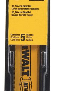 DeWalt 4 in. Bi-Metal Reciprocating Saw Blade 24 TPI 5 pk