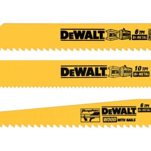 DeWalt 6 in. Bi-Metal Reciprocating Saw Blade Set Multi TPI 3 pk