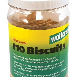 Wolfcraft No.10 Biscuits 125 pc