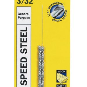 Irwin 3/32 in. X 2-1/4 in. L High Speed Steel Drill Bit 2 pk