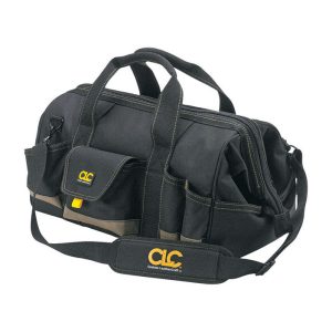CLC 11 in. W X 12 in. H Polyester Tool Bag 25 pocket Black/Tan 1 pc