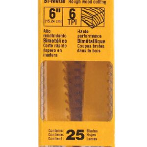 DeWalt 6 in. Bi-Metal Reciprocating Saw Blade 6 TPI 1 pk