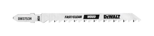 DeWalt 4 in. High Carbon Steel T-Shank Jig Saw Blade 6 TPI 5 pk