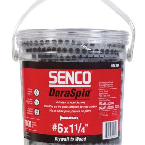 Senco DuraSpin No. 6 Sizes X 1-1/4 in. L Phillips Collated Drywall Screws 1000 pk