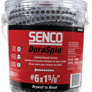 Senco DuraSpin No. 6 Sizes X 1-5/8 in. L Phillips Collated Drywall Screws 1000 pk
