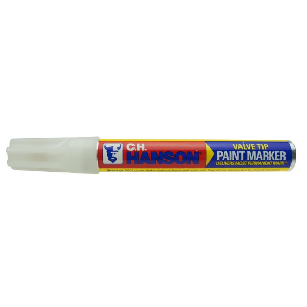 C.H. Hanson White Valve Tip Paint Marker 1 pk