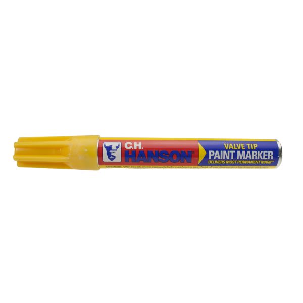 C.H. Hanson Yellow Valve Tip Paint Marker 1 pk