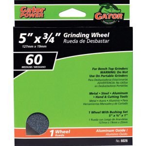 Gator 5 in. D X 1 in. in. Grinding Wheel