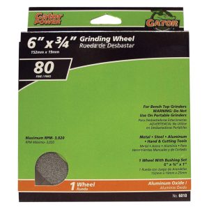 Gator 6 in. D X 1 in. in. Grinding Wheel
