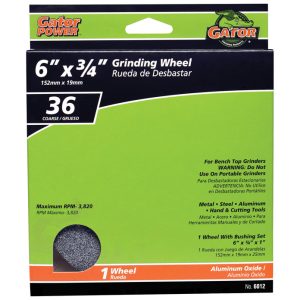 Gator 6 in. D X 1 in. in. Grinding Wheel