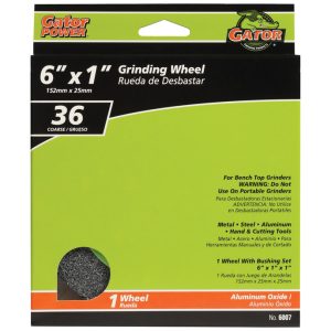 Gator 6 in. D X 1 in. in. Grinding Wheel