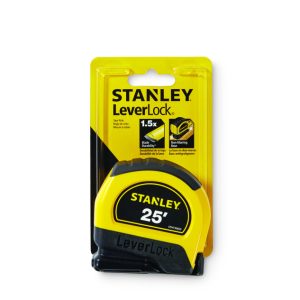 Stanley LeverLock 25 ft. L X 1 in. W Tape Measure 1 pk