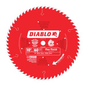 Diablo 10 in. D X 5/8 in. Carbide Circular Saw Blade 60 teeth 1 pk