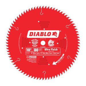 Diablo 10 in. D X 5/8 in. Carbide Circular Saw Blade 80 teeth 1 pk